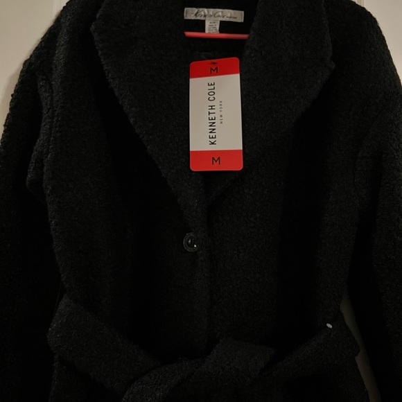 New Kenneth Cole Ladies' Boucle Wrap Coat - Picture 11 of 12